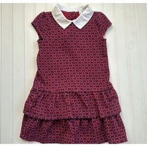 Janie And Jack Floral Drop Waist Jacquard Dress Lets Set Sail Girls Winter dress